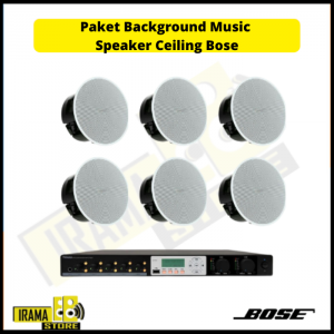 Paket Background Music Indoor Speaker Ceiling Bose - 6 Speaker 
